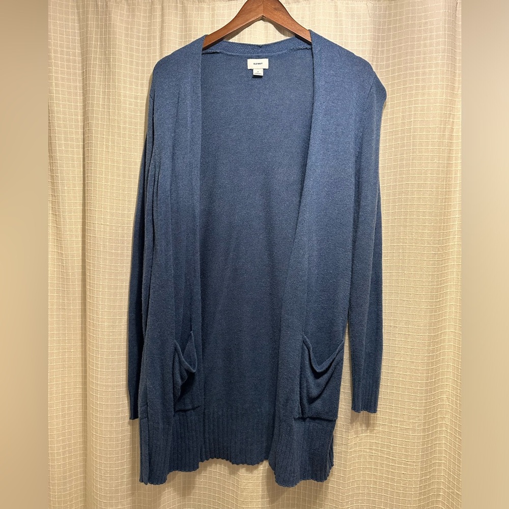 Old Navy Blue Cardigan Size Medium